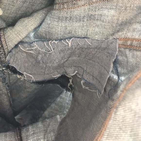 Current Elliot The Slouched Cropped super Loved Destroyed With Paint size 28 - Picture 10 of 13